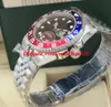 高級時計ステンレススチールジュブブレスレットセラミックベゼルウォッチ折りたたみクラープ自動ファッションブランドメンズウォッチ腕時計