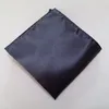 New Mens Satin Pocket Square Hankerchief Hanky Plain Solid Color H2010167