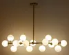 North Europe LED modo chandeliers lighting DNA pendant lights 16/18 Globes glass lampshade chandelier LED lighting fixture