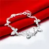 GiftButterfly Armband 925 Silver Armband JSPB555Low Girl Women Sterling Silver Plated Charm Armelets35572678025731