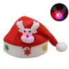 Świeci Czerwony Święty Mikołaj Kapelusz Ultra Miękkie Pluszowe Boże Narodzenie Cosplay Kapelusze Christmas Decoration Dorośli Christmas Party Hats