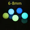 6mm 8mm Quartz Dad Dab Perle Sfere Glow in Dark Insert Luminoso Blu Verde Quarzo Perle per palline al quarzo Banger Nails Dab Rigs