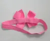 100pcs 3" baby grosgrain ribbon hair bows headband accessories kids bows flower Baby Elastic Headbands soft stetch hair bands SG8501