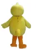 2018 Costume de mascotte de canard jaune de haute qualité, bonne vision et bonne ventilation, avec une grande bouche pour adulte à porter