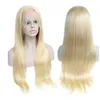 Pre Plucked 613 Blonde Full Lace Wig With Baby Hair Silk Straight Wig For Women Brazilian Human Hair 150 Density Lace Frontal