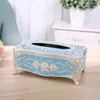 Acrylic Tissue Box Universal Luxury European Paper Rack Office Table Accessories Home Office el Car Facial Case Holder Home Dec2311