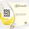 Bioaqua Egg Facial Masks Oilkontroll Inslagna masken Mjuka fuktgivande ansiktsskötselskal med god kvalitet B782