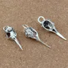 50 pçs / lote Antique Liga de prata Cabeça de pássaro Cabeça de pássaro pingente para jóias fazendo conclusões de colar 12x41mm