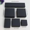 ハイアーカイブブラッククラフトジュエリーパッキングブレスレットネックレスリングイヤネイルボックスクリスマス新年ギフトカスタマイズ6サイズ