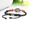 Mens Bracelets Multi Color Cz Abalone Turkish Lucky Eye Macrame Bracelet With 4mm Stainless Steel Stone Beads2129248