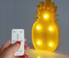 Batterij geëxploiteerde nachtlampje LED Marquee-bord met draadloze afstandsbediening voor kinderkamer, slaapkamer, cadeau, feest, huisdecoraties (ananas)