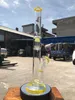 New design of 21 inch yellow big stick tree fork drill bong smoker tobacco tobacco oil with 19mm bowl and delivery5361868