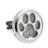 Lovely dog/cat/bear Paw 30mm Diffuser Pendant Car Aroma Locket Essential Car Diffuser Oil Lockets send 10pcs free oil pads
