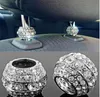 2 X Cristallo Ghiacciato Seggiolino Auto Collare Poggiatesta Decor Charms Diamante Bling Accessori Interni Auto Per Donna Strass Universale