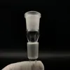 Mini stelo in vetro da 2 pollici per tubo da fumo per bong con diffusore a taglio interno a fessura, diverse dimensioni e lunghezza del giunto