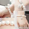 Luxus Modedesigner Perle Perlen Armband Braut Charme Schmuck Für Frauen Dame Mädchen Schöne elastische Armband Schöne Hochzeitsschmuck
