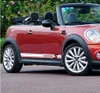 2 -stycken sidokjolgrafikränder dekalklistermärken för mini Cooper S R56 R57 R58 R50 R52 R53 R59 F55 F562352212