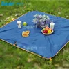 Camping Blanket Beach Picnic Mat, Multifunktion Vandring Tarp Vattentät Vikta Väska Lättark Kompakt Utomhus Ground