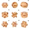 IQ Brain Teaser Kong Ming Lock 3D Wooden Interlocking Burr Puzzles Game Toy For Adults Kids OOA39612841815