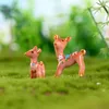 10pcs樹脂クラフト妖精の庭のミニチュアボンサイツールJardin Sika Deer Zakka Terrarium fugurines Jardin Gnomes Home Accessories L5605604