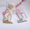 Heet verkoop 300 stks / partij creatieve grote letter liefde ontwerp bier flesopener beste huwelijksgeschenk en feestartikelen