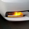 Universal 2PCS Flexible WhiteAmber IceblueAmber RedAmber LED Day Running Turning Strip Light DRL For Car 12V DC7565614