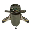 Ao ar livre Mosquito Repelente Balde Chapéus Anti-uv Pescoço Proteção Boonie Chapéus Com Máscara de Proteção de Orelha Selva Rainforest Hat