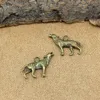 200PCS / Lot Wolf Charms Pendant, Coyote Charm Hängsmycke, Antik Silver Antik Bronze, 2-sidig charm Gratis frakt