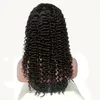 Najwyższej jakości brazylijskie 150 gęstości koronki przednie peruki z baby włosy naturalna linia włosów głęboka fala ludzkich włosów koronki przednich peruki dla czarnych kobiet