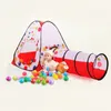 Kinderzelt Faltbare Pool-Tube-Tipee 3pcs Pop-up Spiel Zelt für Kinder Kinder spielen Haus Indoor Outdoor Tunnel Baby Spielzeug
