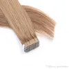 Resika 20 pcs lote fita de alta qualidade em extensões de cabelo 16-24 polegada straight pu pele de pele de pele 10 cores frete grátis fábrica Price