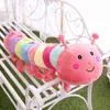 Dorimytrader Kawaii Macio Caterpillar Pelúcia Travesseiro de Dormir Boneca Enorme Recheado Colorido Anime Brinquedos para Crianças Decoração de Presente DY504570811