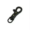 10 PCS Schwarz Mini Drehbare Schnalle Hängen Quickdraw Schlüssel Kette Outdoor Survival Karabiner EDC Werkzeug Outdoor Werkzeuge Großhandel