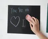 50 adet / grup Hızlı kargo 30 * 40 cm DIY Duvar kağıdı Blackboard Kara Tahta Duvar Kağıdı Çıkartması Çıkarılabilir Sticker Tebeşir Kurulu için çocuk