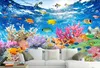 Creative Retro 3D Custom HD underwater world Wall Murals For Living Room Bedroom Decoration Home Office Hotel Photo Wallpaper