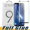 Volledige lijm lijm gebogen gehard glasvriendelijke 3D -schermbeschermer voor Samsung S22 S21 Opmerking 20 S20 Ultra S10 S10E S8 S9 Plus