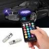 Ampoule Led multicolore pour voiture télécommandée T10 5050, 2 pièces/paire, 6 Smd, W5w 501, ampoules latérales, livraison gratuite