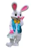 Factory direct sale professional Make PROFESSIONAL EASTER BUNNY MASCOT COSTUME Bugs Rabbit Hare Adult Fancy Dress Cartoon Suit
