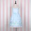 lolita daily Dress Snow doll printing Light and sweet Sleeveless Dress jsk Sling white shirt tops