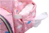 4 färger unicorn mommy ryggsäckar blöjor väskor unicorn blöja väskor ryggsäck moderskap stor kapacitet utomhus resväskor cca9269-a 5pcs