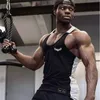 2018 hommes corps minceur Compression sans manches serré t-shirt Fitness évacuation de l'humidité entraînement gilet Muscle débardeur