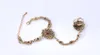 Nuovo braccialetto turco per donna Bracciali gioielli floreali indiani con catena sul retro della mano in cristallo squisito antico2781