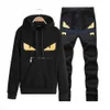 fendyity lbl varumärke casual mens tracksuit hip hop svett kostymer set huva träningsdräkter manliga ff streetwear jogger topp + svettbyxor set plus size