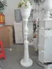 110cm Tall wholesale white metal aisle stands weddings/pillars/ wedding crystal walkway flower stand for wedding decoration