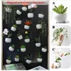 Frigorífico Adesivo Simulado Bouquet Flor Planta Suculenta Imã De Geladeira Magnetic Pasted Plant para Decoração de Parede Home Sala de estar