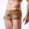 2019 hommes boxeurs Phnom Penh léopard convexe sous-vêtements Sexy léopard mâle Boxer livraison gratuite sous-vêtements hommes Boxer