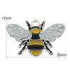 50st. Blandning Färgglada emalj Honeybee Shiny Acrylic Rhinestone CzDecored Bee Pendant Charm Diy Women Earring smycken Finding9297322