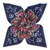 100% zijden sjaal vrouwen mode spanje bloemen halsdoek vierkante sjaals strand foulard vrouwelijke bandana office lady accessoire 100cm * 100cm