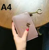 2019 Women039s Wallet Rectangle Genuine Leather Women039s Billfold Zero Borse Small Dai libri portafogli Bag di carta Honeybee Shor6608014