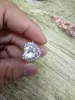 Fashion romantic 925 standard Sterling Silver Diamond Engagement Engagement Ring Princess ring love diamond ring 6-10